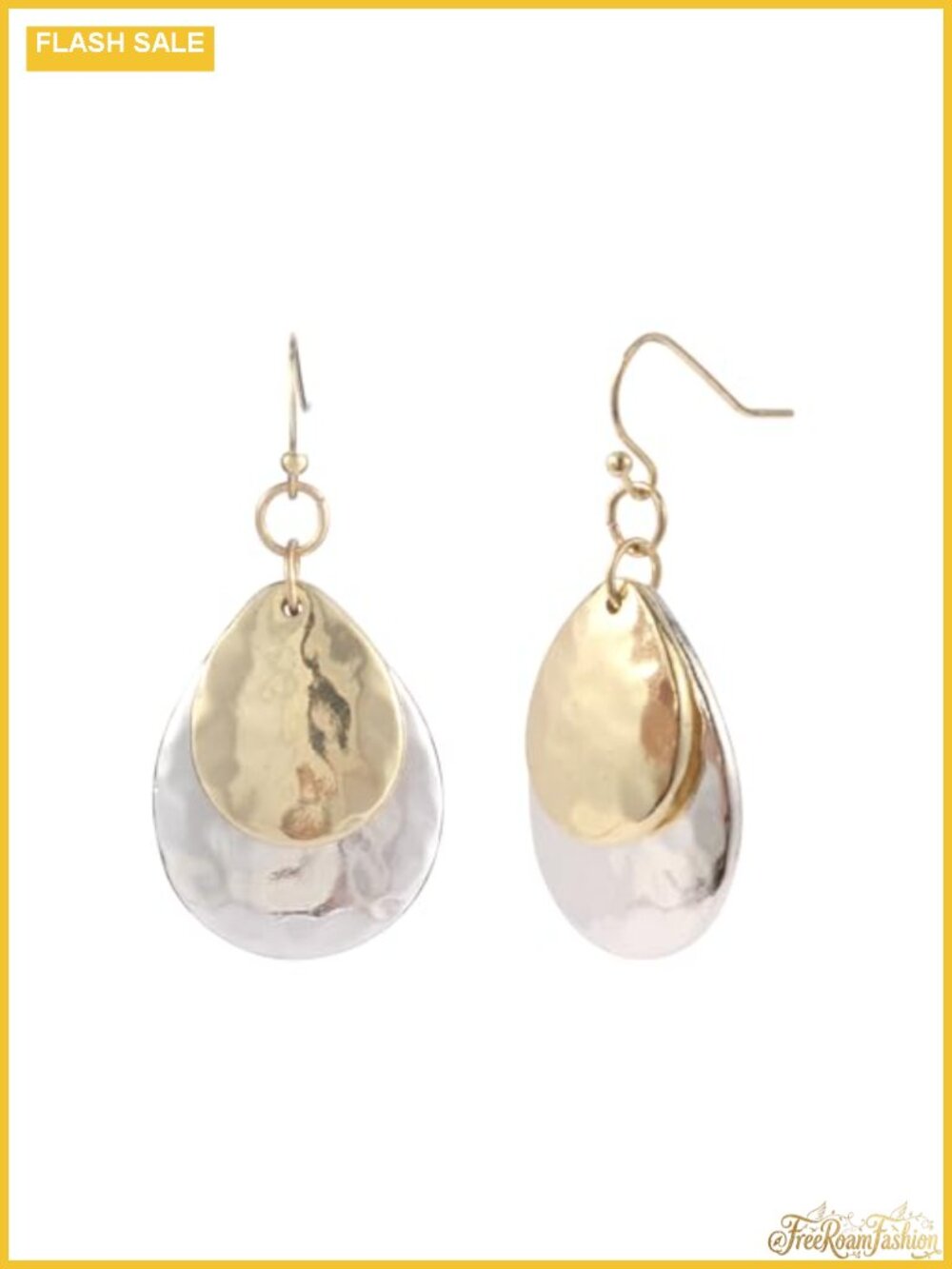 Two Tone Mixed Metal Boho Dangle Earrings Drop Chandelier Hypoallergenic